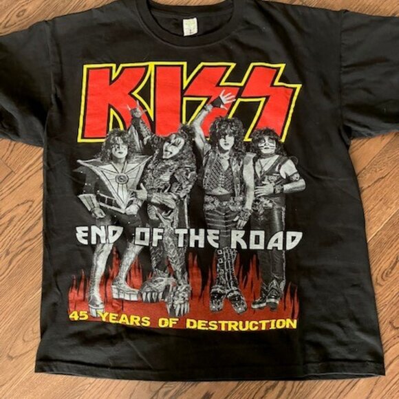 KISS End of the Road Concert T shirt 2020 - Mens XL - Picture 1 of 2